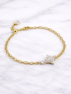 "DuPont" Pavé Clover Bracelet
